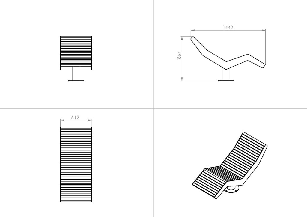 scheda prodotto 360° Chaise Longue