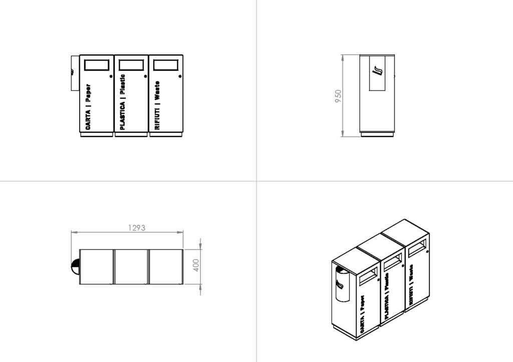 scheda prodotto Terminal Triplo con Posacenere