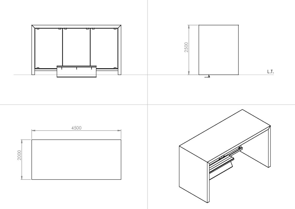 scheda prodotto Corten Bench